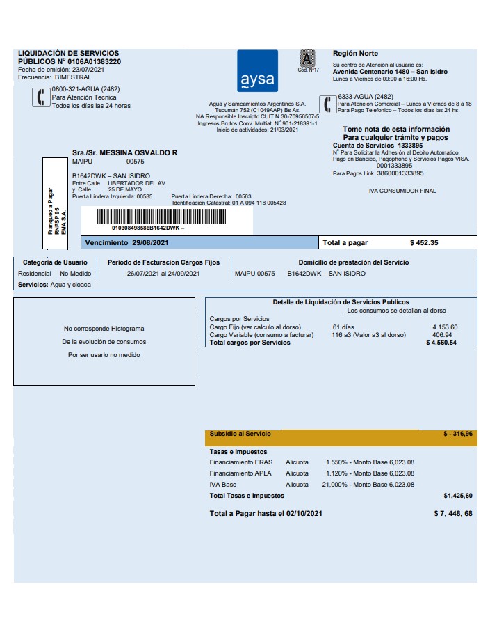  Minol USA business utility bill 